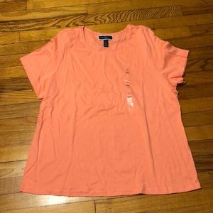 Short sleeve light orange shirt